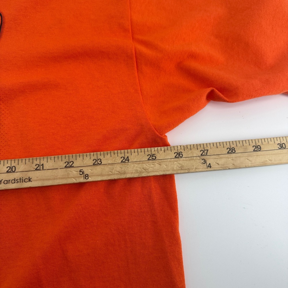 Majestic Barry Bonds 756th HR Record San Francisco Giants Orange T-Shirt Mens XL - Picture 6 of 7